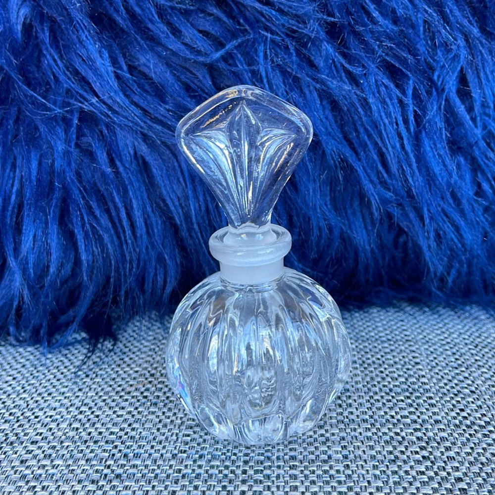 24 Lead Crystal Glass Perfume Bottle Gem